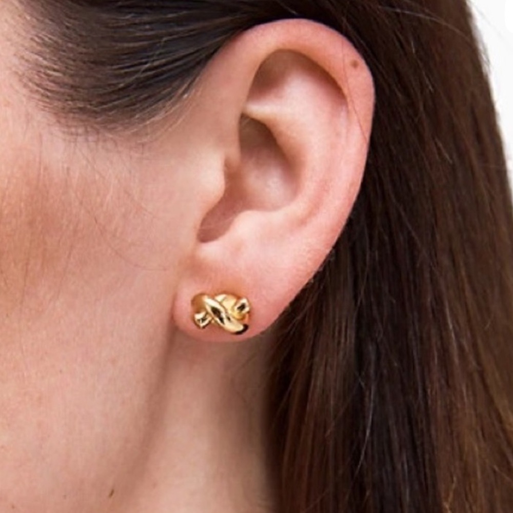 KATE SPADE ♠️ NWT Gold Sailors Knot Stud Earrings